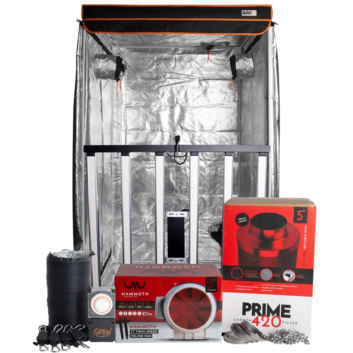 Omega Black 720w LED Grow Tent Kit